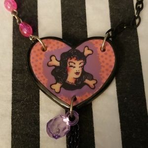 Retro Inspired Rockabilly Handmade Necklace